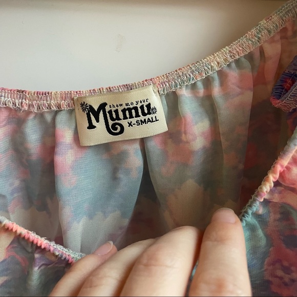 Pink off the shoulder Show Me Your Mumu Top - Picture 2 of 3